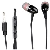 KENSINGTON STEREO EARPHONES WITH MIC AND VOLUME CONTROL BLACK