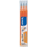 PILOT BLSFR7 FRIXION ERASABLE ROLLERBALL GEL REFILL MEDIUM 07MM ORANGE PACK 3