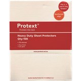 PROTEXT HEAVY DUTY SHEET PROTECTORS 70 MICRON A4 CLEAR BOX 100
