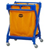 COMPASS SCISSOR LAUNDRY CART WITH BAG 195 LITRE YELLOWBLUE