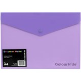 COLOURHIDE DOCUMENT WALLET PP A4 PURPLE