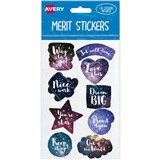 AVERY 698003 MERIT STICKERS COSMOS PACK 36