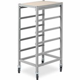 VISIONCHART EDUCATION MOBILE STORAGE TOTE TRAY TROLLEY 5 BAYS