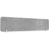 RAPIDLINE ECO PANEL DESK MOUNTED SCREEN 1790 X 384MM MARBLE GREY