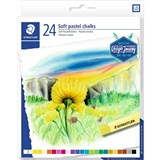 STAEDTLER 2430 SOFT PASTEL CHALKS ASSORTED PACK 24
