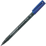 STAEDTLER 313 LUMOCOLOR PERMANENT MARKER BULLET SUPERFINE 04MM BLUE
