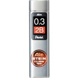 PENTEL C273 AIN STEIN MECHANICAL PENCIL LEAD REFILL 03MM 2B GREY TUBE 15