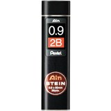 PENTEL C279 AIN STEIN MECHANICAL PENCIL LEAD REFILL 09MM 2B BLACK TUBE 36