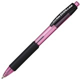 PENTEL BK450 CLICK N GO RETRACTABLE BALLPOINT PEN 10MM PINK BOX 12