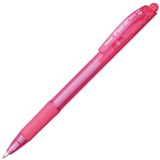 PENTEL BX420 IFEELIT RETRACTABLE BALLPOINT PEN 10MM PINK BOX 12