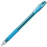 PENTEL BX487 IFEELIT BALLPOINT PEN 07MM SKY BLUE BOX 12