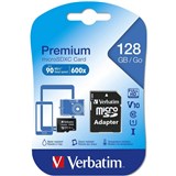 VERBATIM MICROSD CARD WITH ADAPTER 128GB BLACK