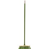 CLEANLINK OUTDOOR METAL HANDLE BROOM 1200MM GREEN