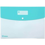 MARBIG DOCULOPE WALLET BUTTON CLOSURE A4 WHITE