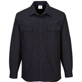 PORTWEST UTILITY STRETCH SHIRT LONG SLEEVE BLACK L