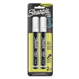 SHARPIE CHALK MARKER WET ERASE 15MM MEDIUM TIP WHITE PACK 2