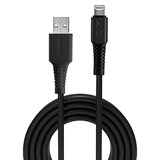 LINDY 31320 USBA TO LIGHTNING CABLE 1M BLACK