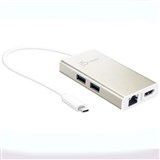 J5CREATE USBC MULTI ADAPTER HDMI ETHERNET USB 31 HUBPD 30 100MM GOLD
