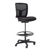 MONDO TIVOLI DRAFTING CHAIR MESH BACK BLACK
