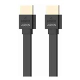 ARKIN HDMI 20 FLAT CABLE WITH ETHERNET 4K 18GBPS 1M BLACK