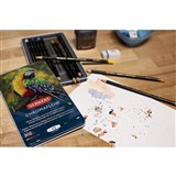DERWENT CHROMAFLOW PENCILS FINE ASSORTED PACK 12