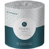 REGAL PREMIUM TOILET ROLL 1 PLY 1000 SHEETS