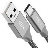 ASTROTEK USB A TO USB C DATA SYNC CHARGER CABLE FOR SAMSUNG AND MACBOOK 1M SILVER
