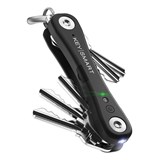 KEYSMART IPRO RECHARGABLE COMPACT TRACKABLE KEY HOLDER BLACK