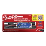 SHARPIE CREATIVE WATERBASED ACRYLIC MARKERS BULLET TIP ASSORTED COLOURS PACK 2