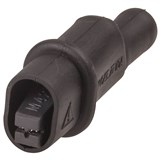 ADAPTER SOCKET BANANA TO ALLIGATOR CLIP 4MM BLACK
