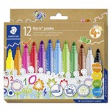  DUPLICATE OF 7074015  STAEDTLER NORIS TRIANGULAR FIBRETIP PENS BROAD ASSORTED PACK 12