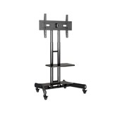 ATDEC ADTVC45 HEIGHT ADJUSTABLE MOBILE TV CART FOR 3265 INCH DISPLAYS BLACK