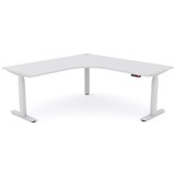 OLG AGILE ELECTRIC TRIPLE 3 COLUMN WORKSTATION RH 1800 X 1800 X 750MM WHITE FRAME WHITE TOP