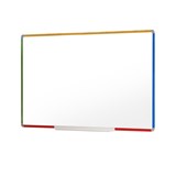 VISTA MAGNETIC WHITEBOARD 1200 X 900MM MULTI COLOUR FRAME