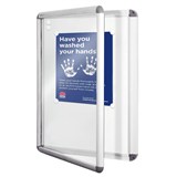 VISIONCHART NOTICECASE NEO HINGED DOOR A0 1200 X 900MM WHITREBOARD MAGNETIC SURFACE