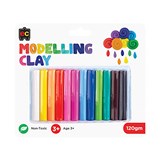 EDUCATIONAL COLOURS MODELLING CLAY 120G ASSORTED PACK 12