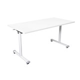 PIVOT WHITE FLIP TOP TABLE 1800 X 750MM WHITE TOP