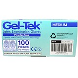GELTEK LATEX EXAMINATION GLOVES MEDIUM CREAM CARTON 1000