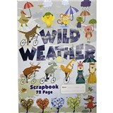 GNS STAPLED SCRAPBOOK WILD WEATHER 60GSM 72 PAGE 335 X 240MM