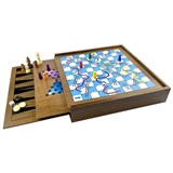 AUSTRALIAN GEOGRAPHIC BOARD GAME SET 7IN1 SET BROWN