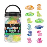 SENSORY SPROUTS SQUEEZE GLITTER DINOSAURS ASSORTED SET 12