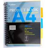 COLLINS ESSENTIAL PROJECT BOOK A4 250PAGES GREY
