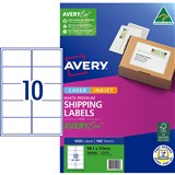 AVERY 959000 L7173 PREMIUM SHIPPING LABELS WITH AVERYECO 10UP WHITE 100 SHEETS