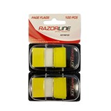 RAZORLINE FLAGS STICK YELLOW 44 X 25MM PACK 100
