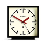 NEWGATE AMP MANTEL CLOCK BLACK WITH RED HANDS