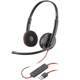 HP POLY BLACKWIRE 3220 STEREO USB A HEADSET BLACK