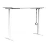 BURO SYNTRA HEIGHT ADJUSTABLE WHITE DESK 1500 X 750MM WHITE FRAME