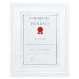 A4 Floating Certificate Frame White